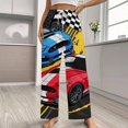 thumbnail image 2 of 3D Cartoon Race Sports Car Pajama Pants Loose Pajamas Female Breathable Home Trousers Leisure Sleeping Pants Large Size, 2 of 6