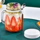 thumbnail image 5 of Portable Handle Oats Jars, Oats Container With Lid And Spoon, 10 Ounce Grain, Milk, Vegetable And Fruit Vegetables Storage Containers (2PC, 5 of 7