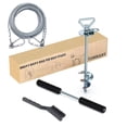 thumbnail image 1 of Cable TOMBABY de acero inoxidable de 9,5 pulgadas con forma de estaca para perros, 9 m, 1 of 6