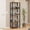 Brown/Black, variant on Madesa Wardrobe Clothes Storage Rack with 5 Open Shelves 23"L Multiuse Cabinet for Bedroom Organization - Black/Brown