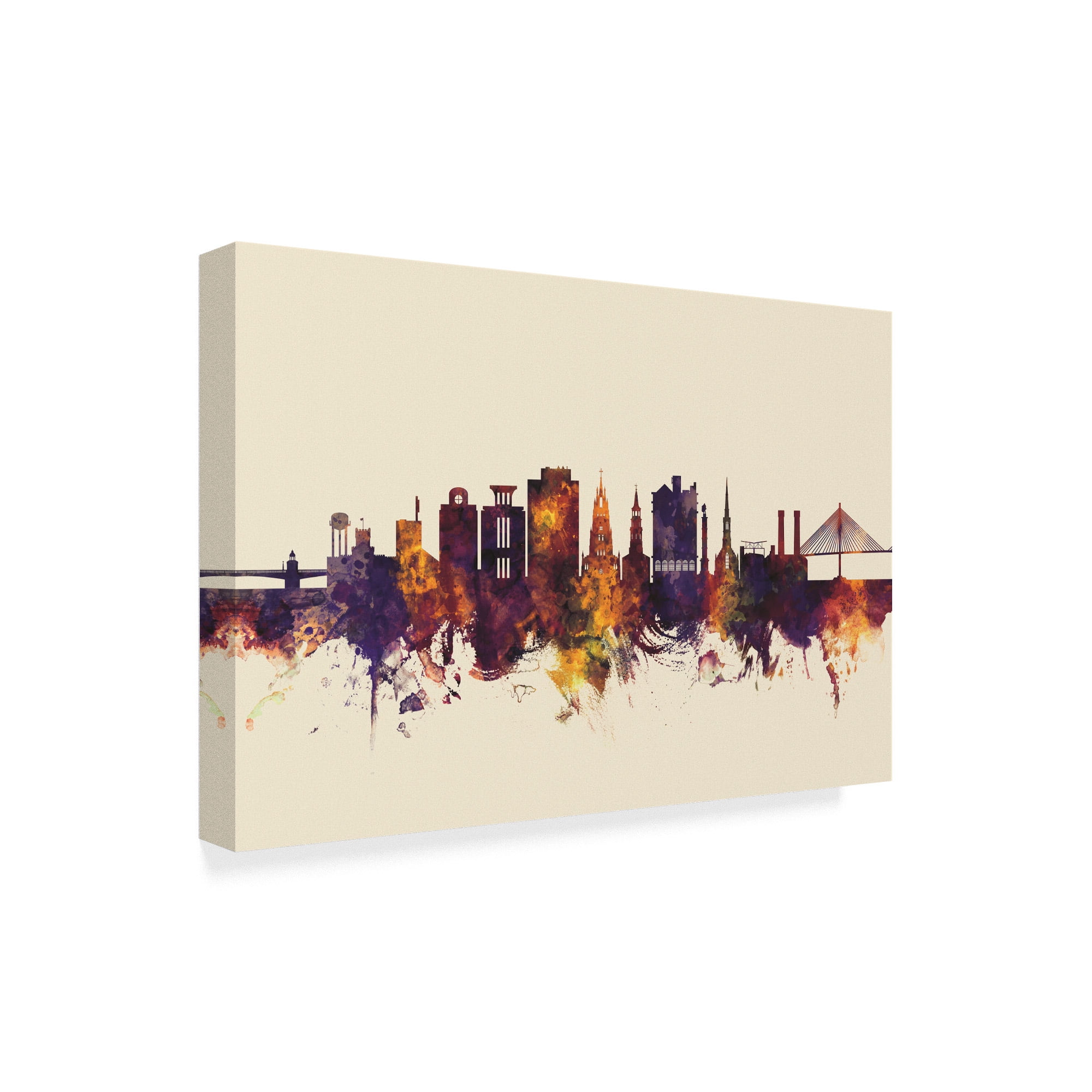 Trademark Fine Art 'Charleston South Carolina Skyline III' Canvas Art by Michael Tompsett