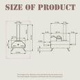 thumbnail image 3 of Outdoor Wood Fired Pizza Oven - Portable 12" Pizza Maker with Thermometer, Gas Hose & Pizza Stone for Backyard or Camping, 3 of 6