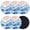 Blue, variant on Aqua Coastal Beach Coasters Set of 6, Soft Absorbent Coasters for Drinks, Modern Oil Painting Nautical Non-Slip Cup Coaster Mat with Rubber Bottom for Home Kitchen Desk Coffee Bar Table Decor 4"