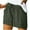 Army Green, variant on Uaswgudfs Women's High Waisted Shorts with Elastic Waistband, Adjustable Drawstring & Side Pockets - Casual Summer Comfort Fit Everyday Wear Light Blue L