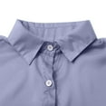 thumbnail image 6 of Women's Shirt Transparent Anti-UV Sun Protection Long Sleeve Button-Up Loose Casual Summer Top | Yubnlvae (Light blue | A), 6 of 9