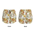 thumbnail image 3 of Balery Ducks and Flowers Pantalones cortos deportivos para mujer con forro y dos bolsillos, elásticos, para entrenamiento, gimnasio, yoga-Small, 3 of 7