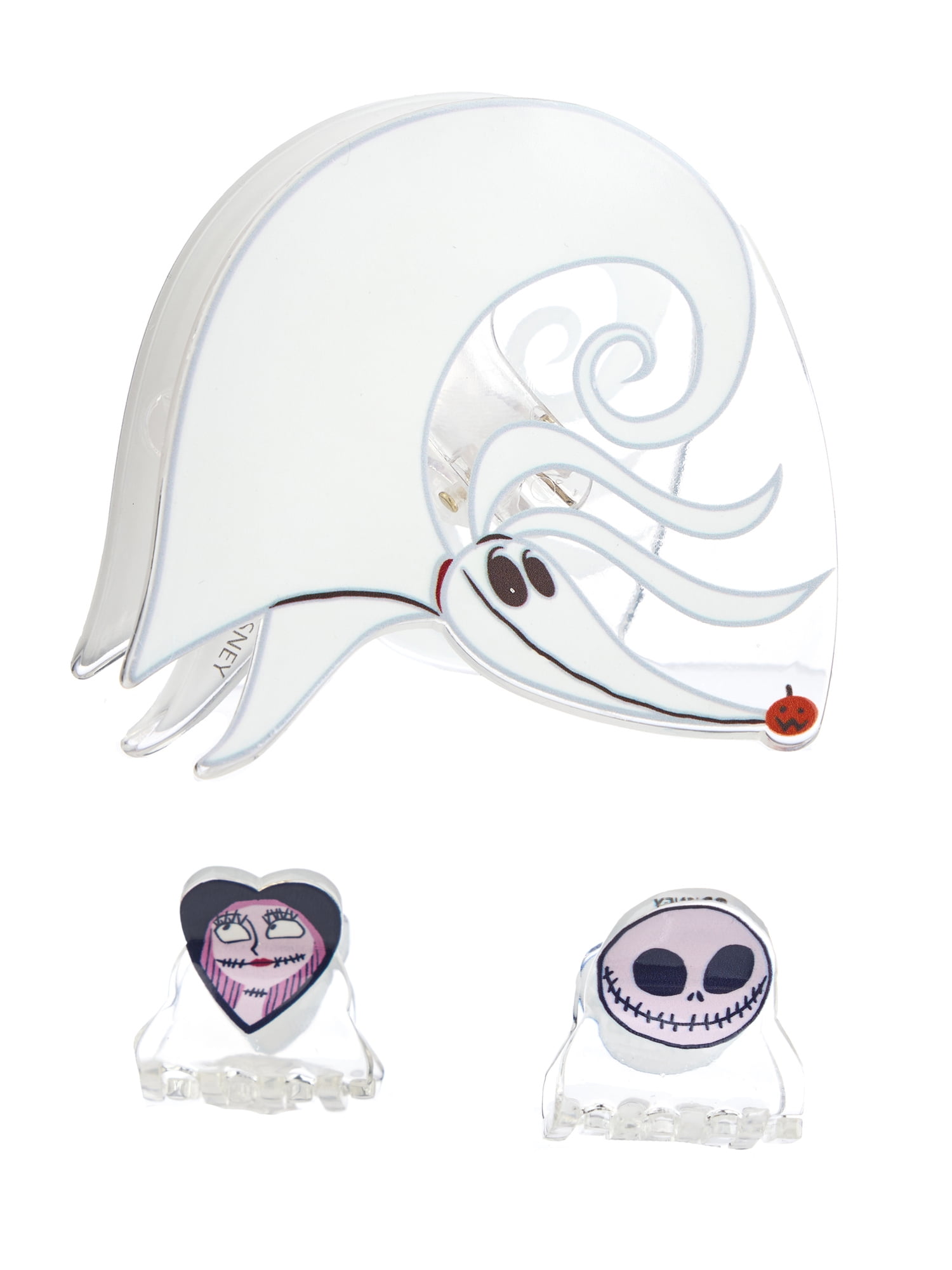 Disney Women’s Nightmare Before Christmas Claw Clip Set, 3-Piece, One Size Fits Most