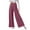 Red, variant on ABATAB Women's Palazzo Pants Wide Leg Flowy Loose Fit Trousers Casual Summer Elastic Waist Ruched Fashion Outfits with Pockets