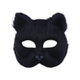 thumbnail image 4 of Máscara de , máscara de Cosplay de animales, máscara de graduación, decoración con correa ajustable, fiesta divertida, máscara de disfraz , negro, 4 of 8