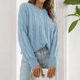 thumbnail image 1 of Fashion Sweater, Machine Wash Crew Neck Sweater Hollow Round Neck For Work For Woman ANGGREK Otros, 1 of 8