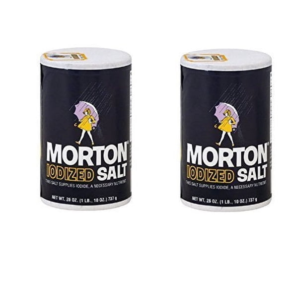 Morton Iodized Salt, Pack of 2
