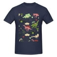 thumbnail image 4 of Bingfone Cute Dinosaurs Men'S Loose Fit Short-Sleeve Pocket T-Shirt, 4 of 7