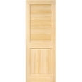 thumbnail image 6 of Traditional Louver Panel Solid Unfinished Pine Interior Door Slab, 6 of 10