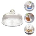thumbnail image 4 of Nuolux Cake Dome Cover Glass Food Stand Dessert Display Plate Serving Platter Cloche Cupcake Clear Cheese Tray Lid Server, 4 of 7