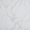 thumbnail image 4 of Nicole Miller New York Vanderbilt Metallic Print Sheer Rod Pocket Top Curtain Panel Pair, 4 of 7