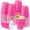 hot pink, variant on Kochorie 50 Pack Disposable Plastic Cups 12 Ounce Drinking Party Cups Bulk Party Cups for Spring Easter Parties Wedding Birthday Graduation Picnics Events, Pastel Rainbow