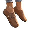 thumbnail image 6 of WHLBF Womens Shoes Slip-on Casual Style Solid Color Shallow Mouth Outdoor Wear All-Match Flat Bottom Moccasins Shoes Loafers Size 7, 6 of 9