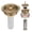 Champagne Bronze, variant on Uni-Green 3-in-1 Stainless Steel  Brushed 3-1/2 in Kitchen Sink Drain with Rustproof Strainer as Stopper