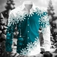 thumbnail image 2 of ZQUUVOU Men's Printed Casual Shirts Long Sleeve Button Down Collar Patterned Business Dress Tops for Office Light Blue, 2 of 3