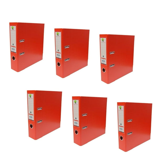 Carpeta Registrador Forrado PVC Techmakro Carta Rojo 6 Pz