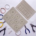 thumbnail image 2 of SEWACC 2 Pcs Bracelet Design Board Bracelet Sizer Grey PP for Jewelry Making for Women and Men, 2 of 8
