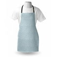 thumbnail image 3 of Ivory and Blue Apron Star Pattern on Silhouettes Background Nursery Doodle Illustration, Unisex Kitchen Bib Apron with Adjustable Neck for Cooking Baking Gardening, Baby Blue and Ivory, by Ambesonne, 3 of 3
