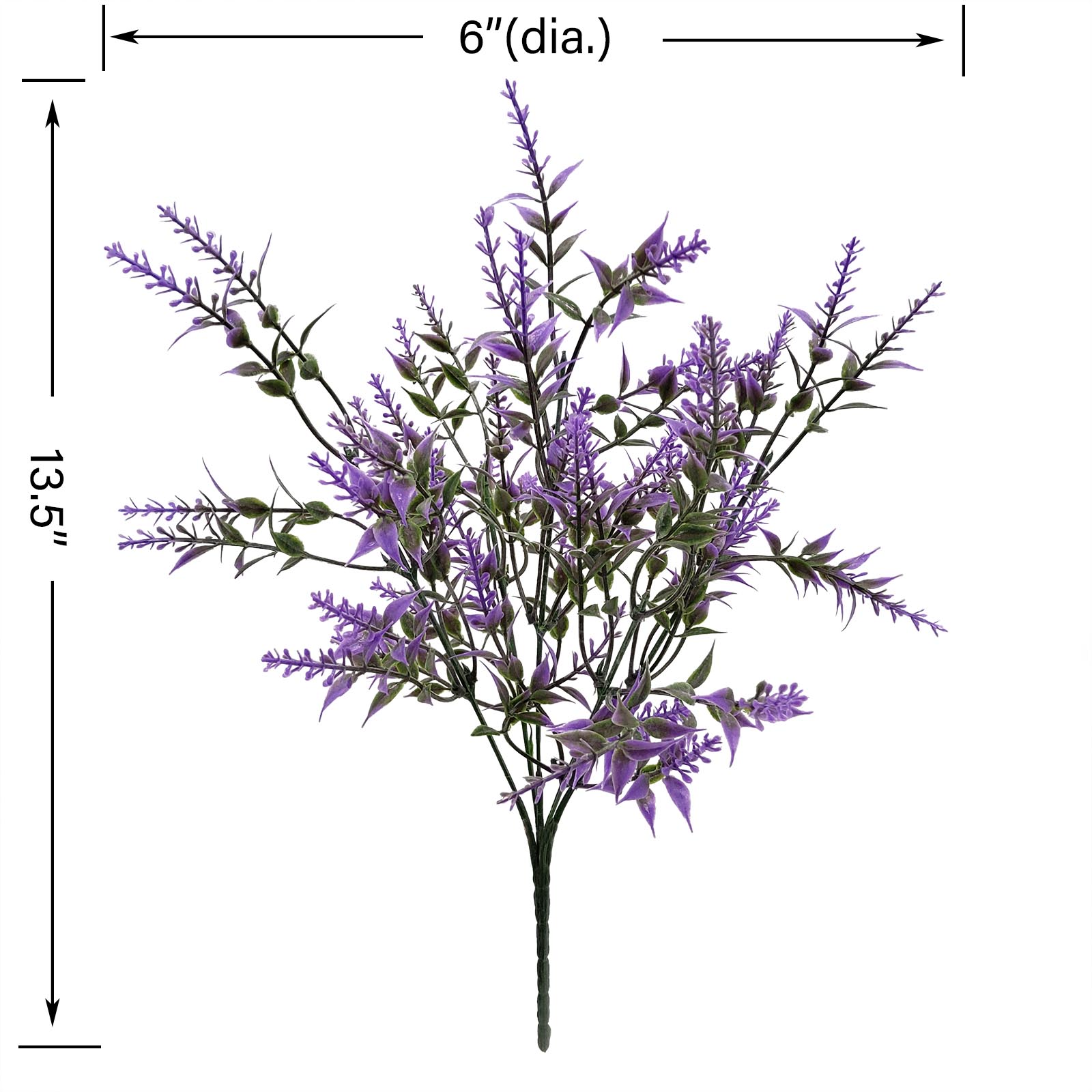 Mainstays Indoor Artificial Flower Lavender Pick, Purple Color, Assembled Height 13.5" - image 3 of 5