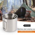 thumbnail image 2 of 4PCS Stainless Steel Outdoor Camping Cup Set Portable Mountaineering Trekking Cups, 2 of 5