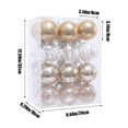 thumbnail image 3 of Adornos navideños, bolas de plástico transparente de PET, redondas de 8 cm, coloridas, para árbol de Navidad, colgantes, de espuma., 3 of 6