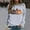 Grey, variant on KANG Thanksgiving Print Long Sleeve Casual Crewneck Sweatshirt Top Fall Autumn Fashion Comfortable Soft Pullover Blouse Shirt For Holiday Season Cozy Daily Wear