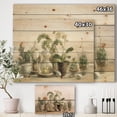 thumbnail image 3 of Designart 'Greenhouse Countryside Orchids' Floral Cottage Print on Natural Pine Wood, 3 of 3