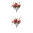 thumbnail image 4 of Ounissouiy Rama de flores artificiales fotografía DIY simulación planta ramo ornamento invernadero artesanía fiesta cumpleaños Decoración Type2 NO2, 4 of 6