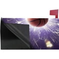 thumbnail image 4 of Coolnut Mailbox Covers Magnetic Oversize Basketball with Fiery Sparks Seasonal Mail Wraps for Home Outdoor Decor, 25.4"x20.78", 4 of 5