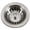Stainless Steel (SS), variant on HOUZER 190-9180 Sink Basket Strainer for 3.5-Inch Drain Openings, 3.5 inch with EZ Grip, Stainless Steel