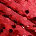 thumbnail image 3 of BalsaCircle 60" x 102" Red Big Payette Sequin Rectangular Tablecloth Reception Catering, 3 of 8