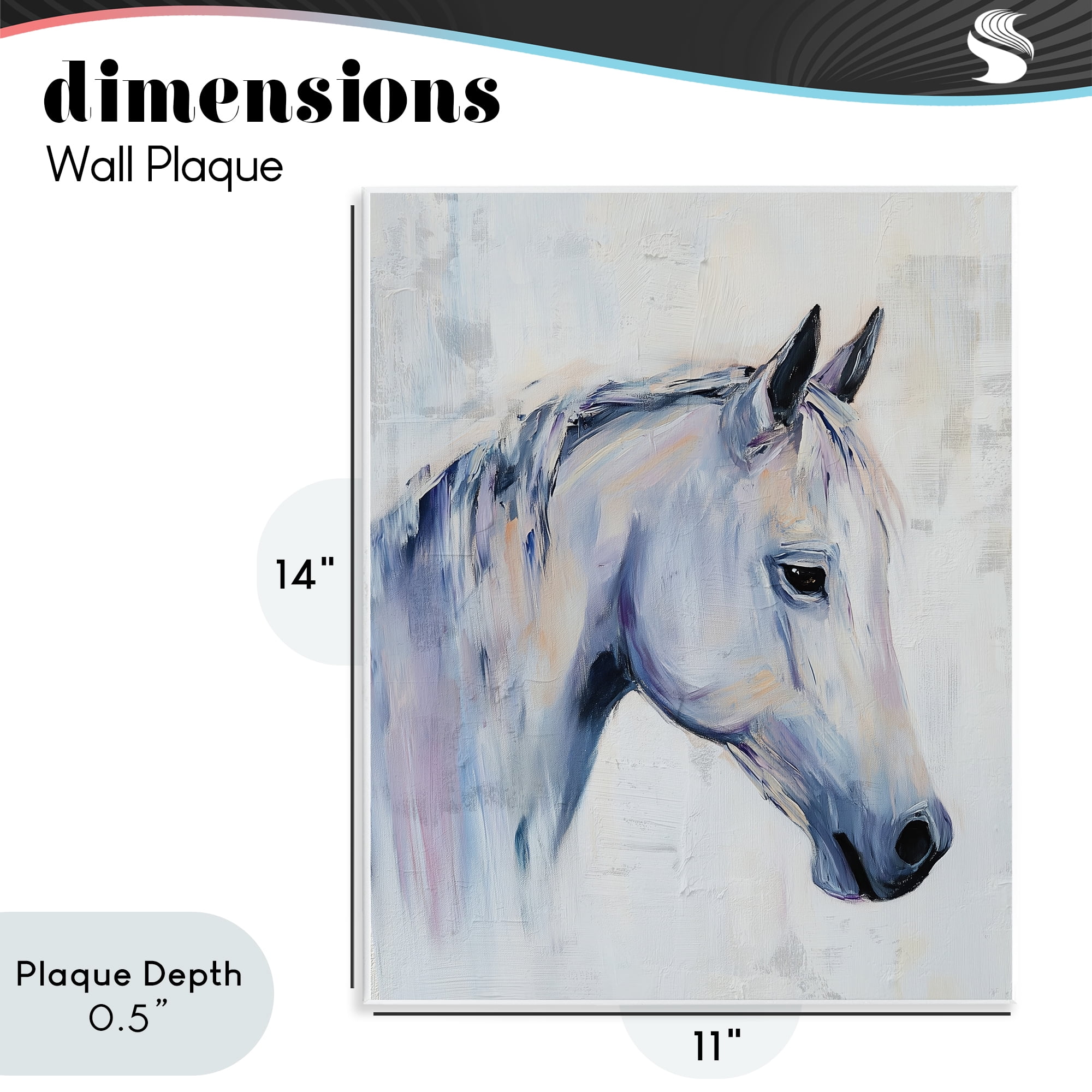 Stupell Industries Majestic Spirit Horse Portrait Wall Plaque Art, design by Svetlana Aleynikova