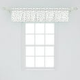 thumbnail image 2 of Ambesonne 90s Valance Pack of 2, Colorful Geometric Shape, 54"X12", Blue Green, 2 of 4