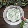 thumbnail image 4 of Balsa Circle 20 White 13x13" Dinner Paper Napkins Green Leaves Design Party Events Decorations Supplies, 4 of 8