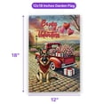 thumbnail image 5 of Be My Valentine's German Shepherd Truck Full of Love Flower Balloon Garden Flag 12x18in Double Sided Alsatian Dog Lover Gifts Outdoor Decor - 02029, 5 of 5