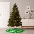 thumbnail image 6 of Xecao Bamboo Pattern Christmas Tree Skirt Round Xmas Tree Mat Base Cover for Holiday Home Decorations-36", 6 of 6