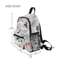 thumbnail image 3 of FORMRS School Backpack with Front Zippered Pocket 12" Student Travel Daypack, Cartoon Blue Houses, 3 of 6