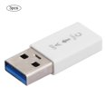 thumbnail image 2 of piezas USB 3.0 macho a tipo C hembra adaptador conector convertidor electrónico universal (blanco), 2 of 9