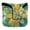 Abstract Yellow Green Floral Stained Glass, variant on Haosy Dark Blue Golf Mallet Putter Cover Strong Magnetic Leather Golf Club Headcover Closure