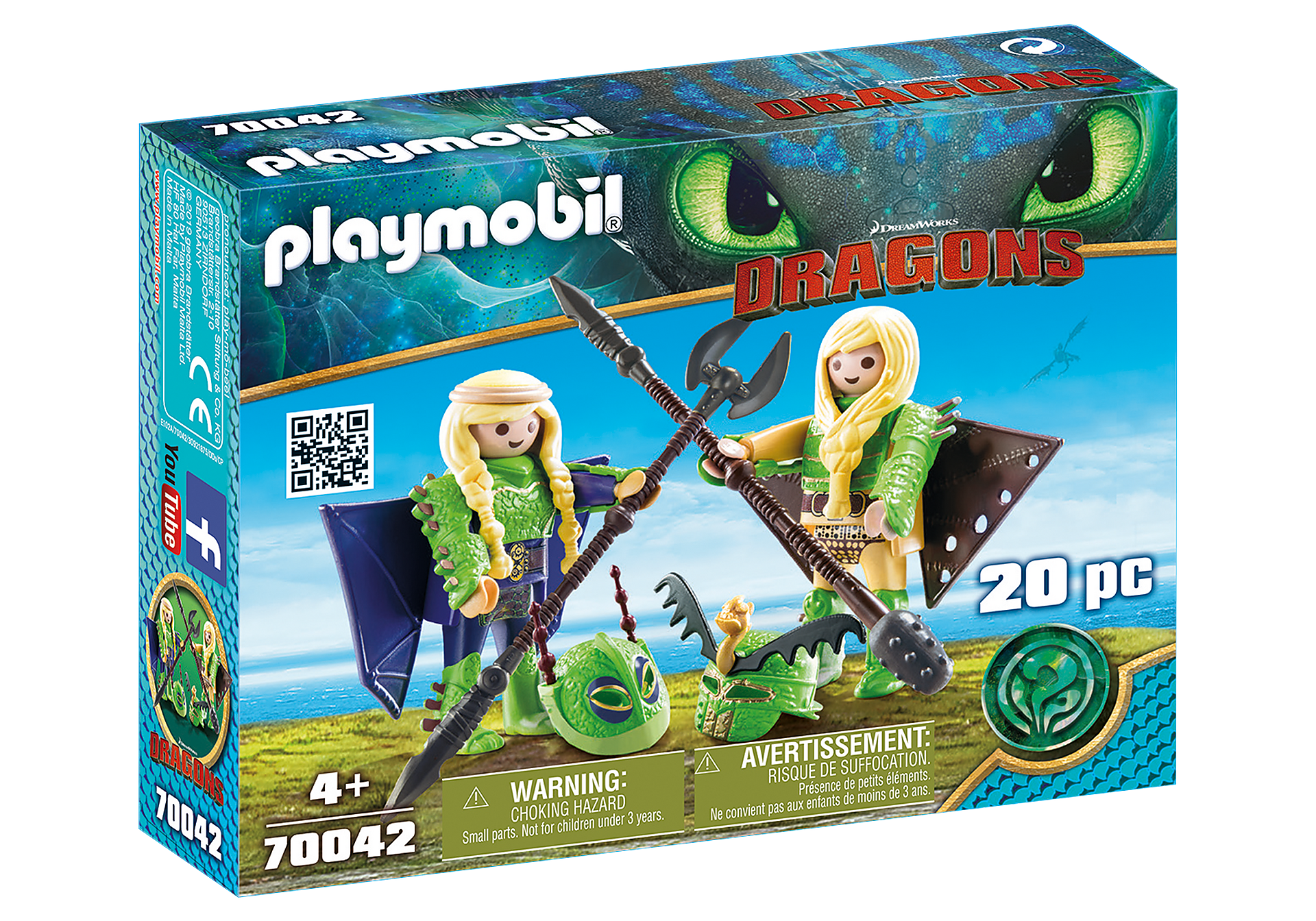 photo Light Fury Flying Png playmobil ruffnut and tuffnut with flight suit and light fury with baby dragon and children walmart com