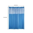 thumbnail image 2 of Room Divider Curtain for SPA, Privacy Cubicle Curtain with Mesh Top 12*8ft Pink/Blue/Beige, 2 of 26