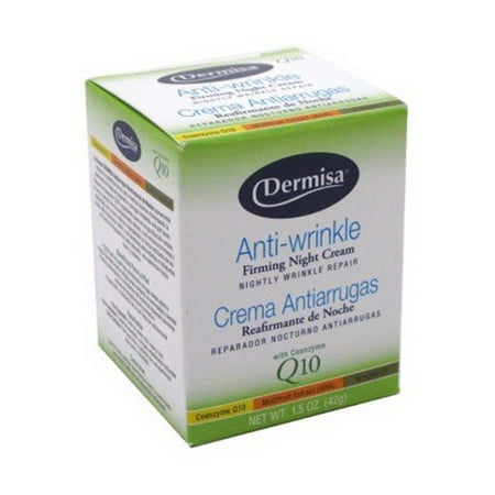 Dermisa Anti rides Crème de nuit avec acides alpha-hydroxy et Coenzyme Q10 - 1,5 Oz, 3 Pack