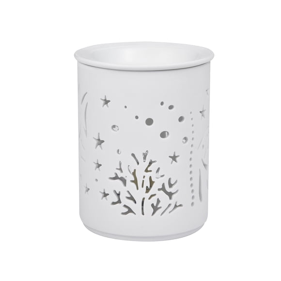 Lámpara De Aromaterapia De Pétalos De Cerámica Lámpara De Aroma Eléctrica Fusor De Cera Luz De Noche De Aroma Esencial seitruly HA025331-07