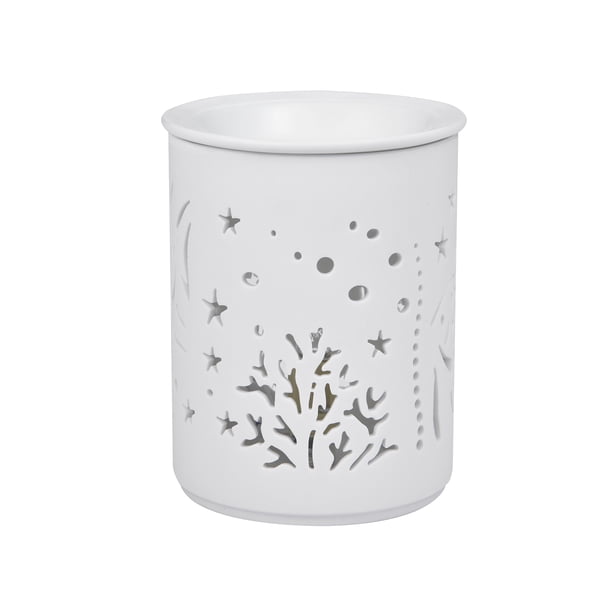 Lámpara De Aromaterapia De Pétalos De Cerámica Lámpara De Aroma Eléctrica Fusor De Cera Luz De Noche De Aroma Esencial matsuzay HA025331-07