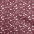 thumbnail image 1 of oneOone Cotton Jersey Maroon Fabric Beach Fabric For Sewing Printed Craft Fabric By The Yard 58 Inch Wide, 1 of 4