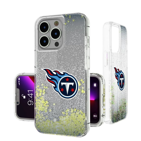 Tennessee Titans Linen Logo iPhone Glitter Case